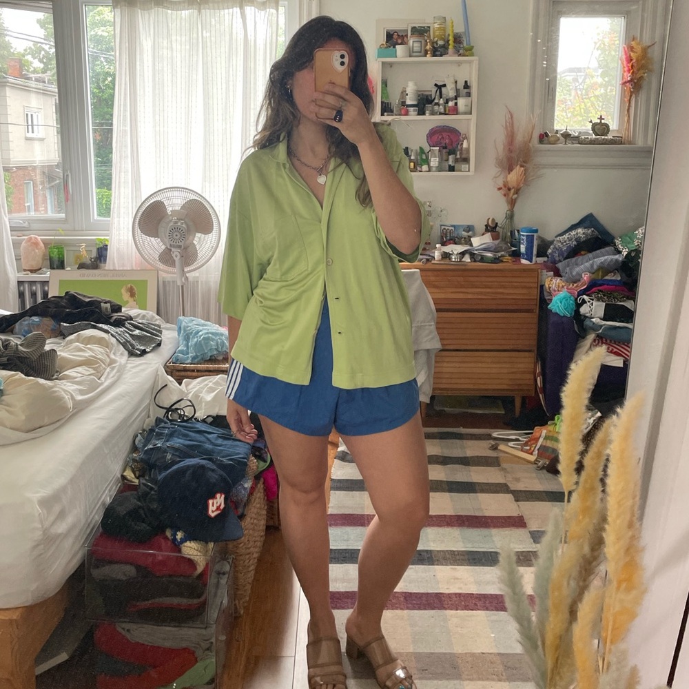 Lime Green Babaton Over shirt